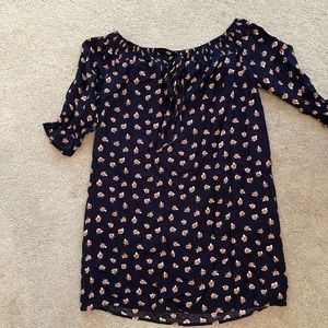 Off the shoulder printed dress